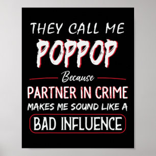 Affiche On M'appelle Poppop Parce Que Complice Fathe