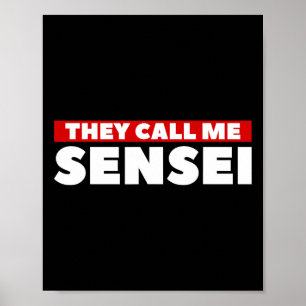 Affiche On M'Appelle Sensei Martial Arts Karate