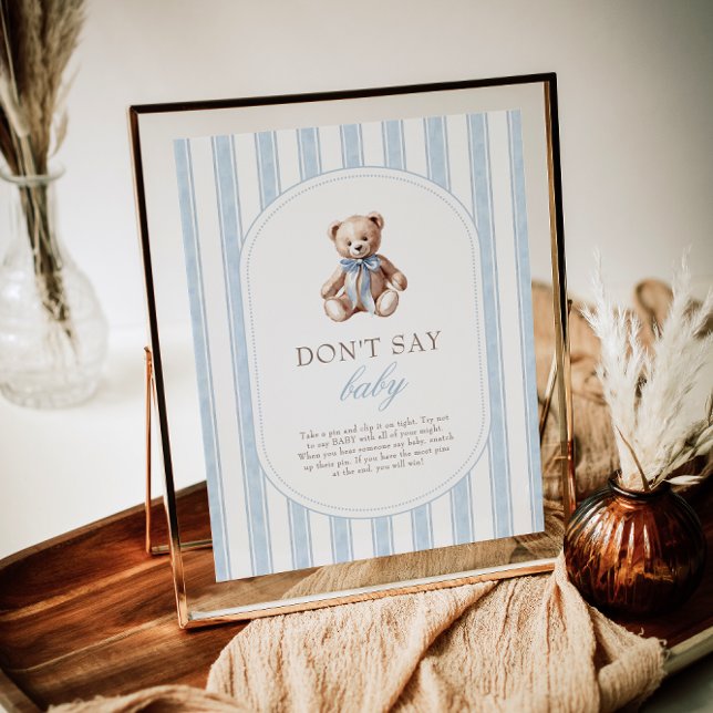 Affiche On peut attendre avant de dire "Baby Game Sign" (Créateur téléchargé)