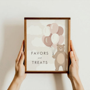 Affiche On Peut Attendre Baby shower Faveurs et traiteme