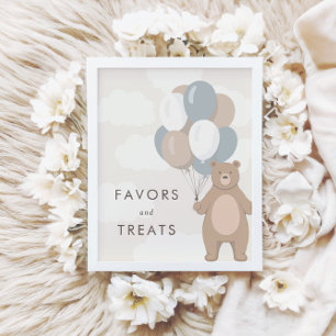 Affiche On Peut Attendre Baby shower Faveurs et traiteme