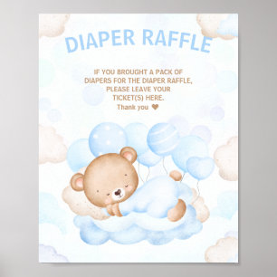 Affiche On Peut Attendre Le Baby shower De Déchets Signe R