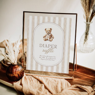 Affiche On Peut Attendre Le Baby shower De Déchets Signe R