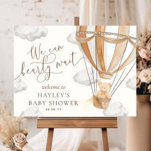 Affiche On Peut Attendre Tan Baby shower