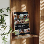 Affiche On t'aime papa | 8 Photo<br><div class="desc">Poster de collage photo moderne 8 pour papa. Arrière - plan du ciel nocturne avec de petites étoiles mignonnes et "Nous vous aimons plus que toutes les étoiles du ciel" cite. Ajoutez votre choix de personnalisation. Votre père unique ne mérite-t-il pas une fête des pères unique pour tout ce qu’il...</div>