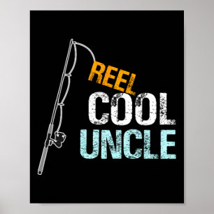 Affiche Oncle Cool Reel Cadeau Oncle Graphique De Nièce Ou