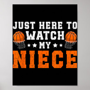 Affiche Oncle Drôle De Basket-Ball D'Un Joueur De Basket-B