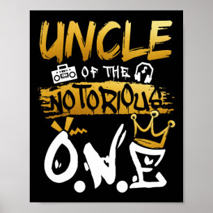 Affiche Oncle Du Célèbre Un Vieux Hip hop 1er