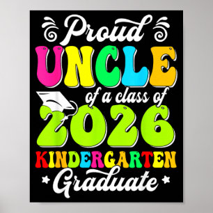 Affiche Oncle fier d'un diplômé de la promotion 2026 senio