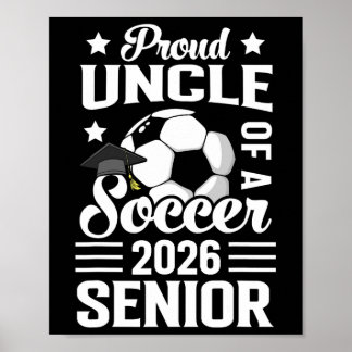 Affiche Oncle fier d'un senior de football 2026 Diplômé