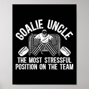 Affiche Oncle Gardien De But De Hockey Drôle D'un Oncle Ga