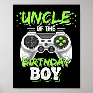 Affiche Oncle Of The Birthday Boy Matching Video Jeu Birt