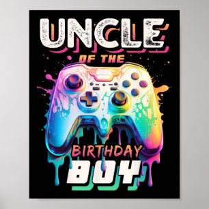 Affiche Oncle Of The Birthday Boy Matching Video Jeu Birt