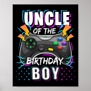 Affiche Oncle Of The Birthday Boy Matching Video Jeu Birt
