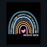 Affiche Oncologie Infirmière de compassion Soins dédiés<br><div class="desc">Le design de l'infirmière en oncologie. Cette drôle d'oncologie infirmière design lit compassion attentionné amour amoureux amoureux fiable infirmière oncologie type. Idéal pour une infirmière en oncologie engagée</div>