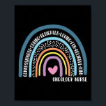 Affiche Oncologie Infirmière de compassion Soins dédiés<br><div class="desc">Le design de l'infirmière en oncologie. Cette drôle d'oncologie infirmière design lit compassion attentionné amour amoureux amoureux fiable infirmière oncologie type. Idéal pour une infirmière en oncologie engagée</div>