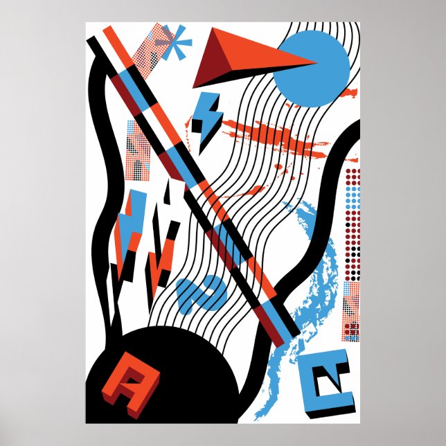 Affiche onde de dimension (Devant)