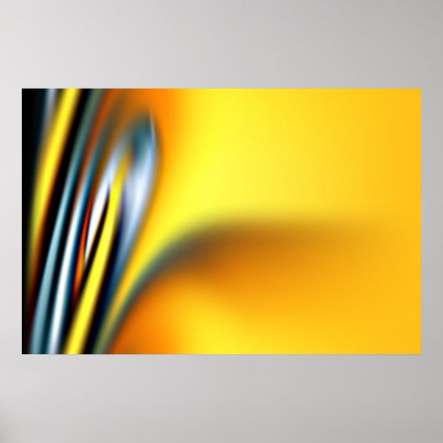 Affiche onde jaune (Devant)