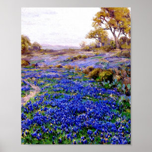 Affiche Onderdonk - Bluebonnets at Twilight
