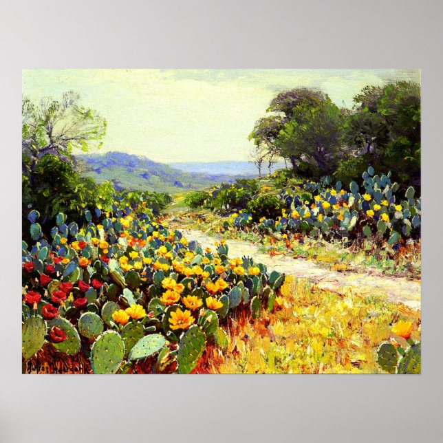Affiche Onderdonk - Cactus en fleurs 1915 (Devant)
