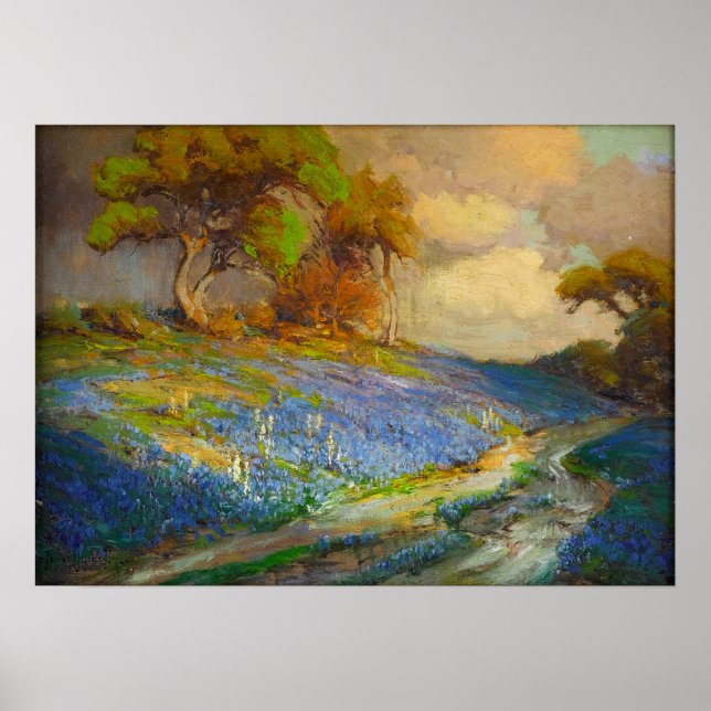 Affiche Onderdonk - Fin d'après-midi dans les Bluebonnets  (Devant)