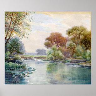 Affiche Onderdonk - Paysage sans titre