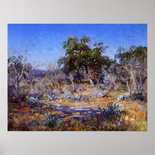 Affiche Onderdonk - Un Jour De Janvier Dans Brush Country