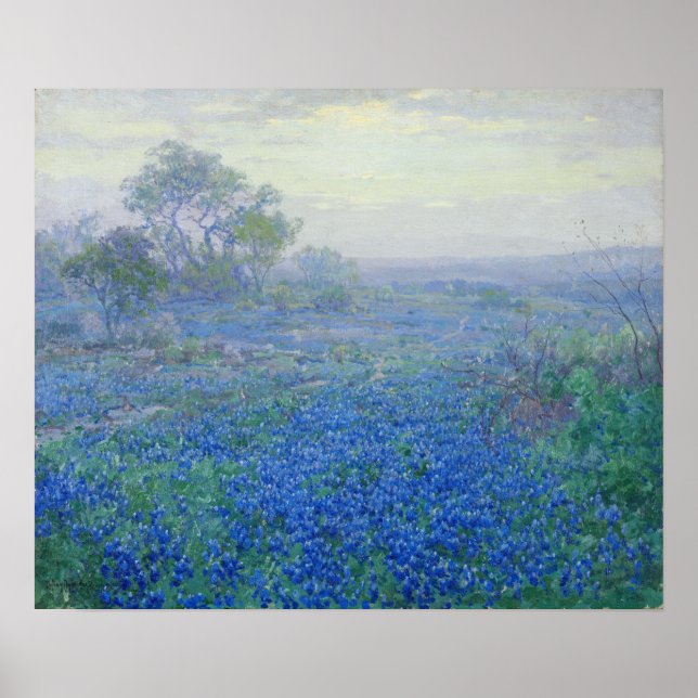 Affiche Onderdonk - Un jour nuageux Bluebonnets 1918 (Devant)