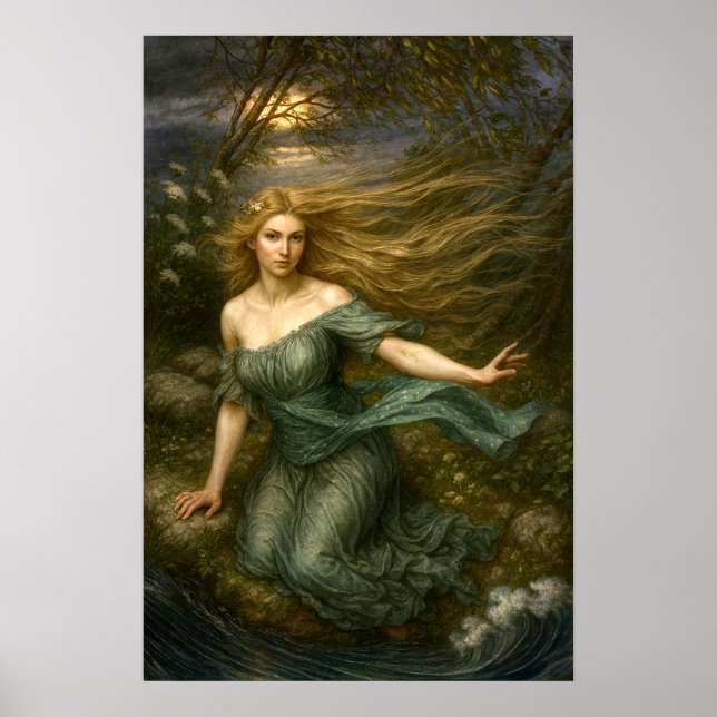 Affiche Ondine au clair de lune (Devant)