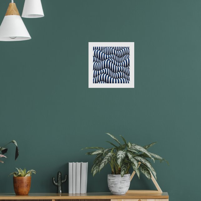 Affiche Ondulations Navy (Salon 1)