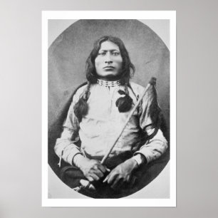 Affiche One Bull Warrior, 1882 (photo b/w)