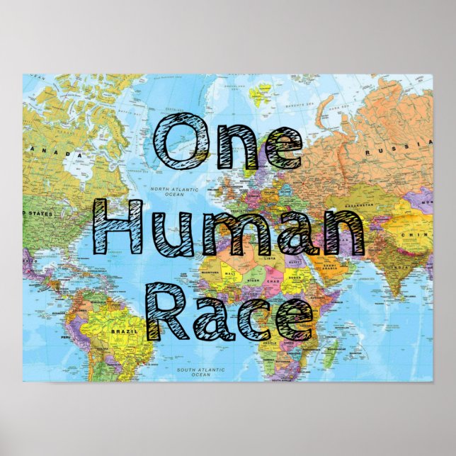 Affiche One Human Race (Devant)
