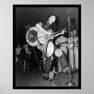 Affiche One Man Band Asheville, NC 1938