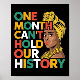 Affiche One Month Can't Hold Our History African Black His