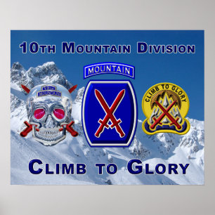 Affiche One of a Kind 10th Mountain Division Design