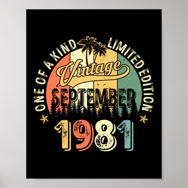 Affiche One Of A Kind Vintage Septembre 1981 (Devant)