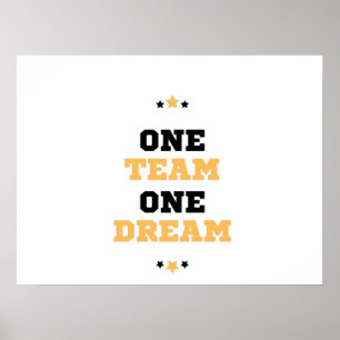 Affiche One Team One Dream