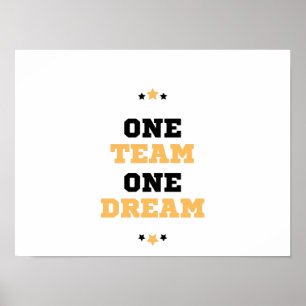 Affiche One Team One Dream
