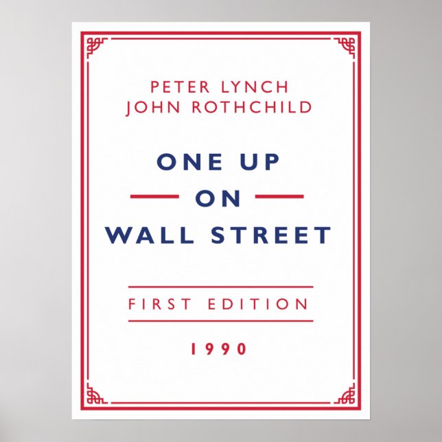 Affiche One Up On Wall Street - Peter Lynch (Devant)
