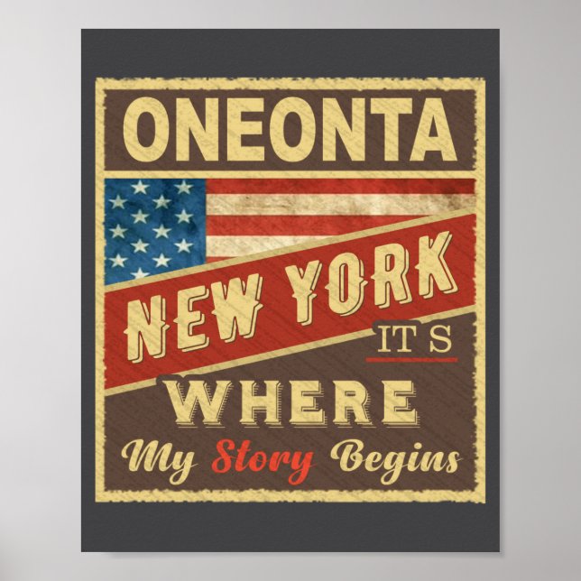 Affiche Oneonta Ny Its Where My Story Begins _1  (Devant)