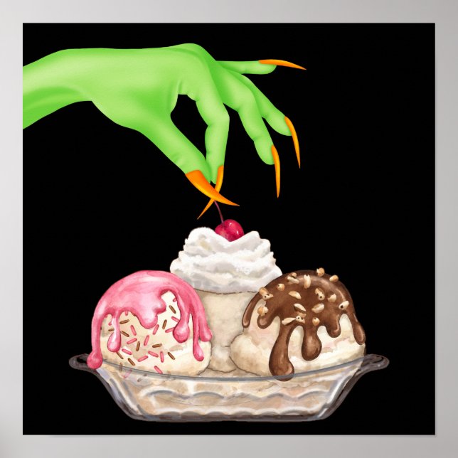 Affiche Ongles de cuisine d'Halloween - SRF (Devant)