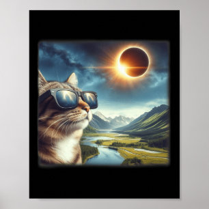 Affiche Onglet 2024 Éclipse solaire totale 1