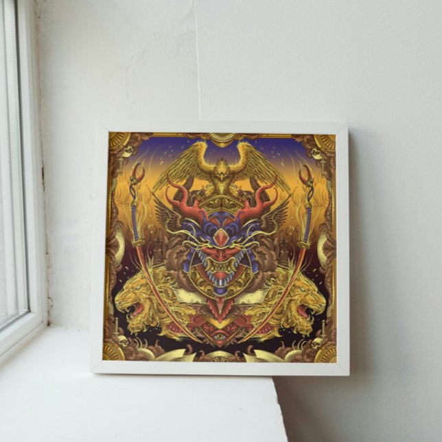 Affiche Oni céleste (Créateur téléchargé)