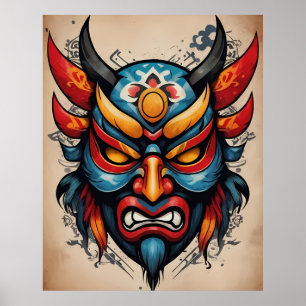 Affiche Oni mask
