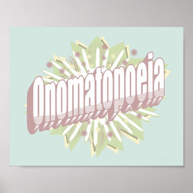 Affiche Onomatopoeia Explosion Anglais (Devant)