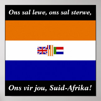 Affiche Ons vir jou, Suid-Afrika !