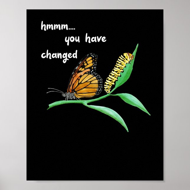 Affiche Ont Changé Chenille Silly Papillon Monarch (Devant)