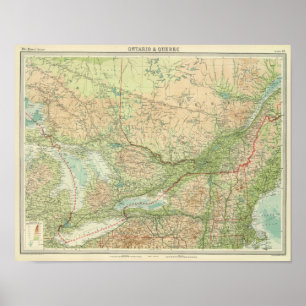 Affiche Ontario et le Québec