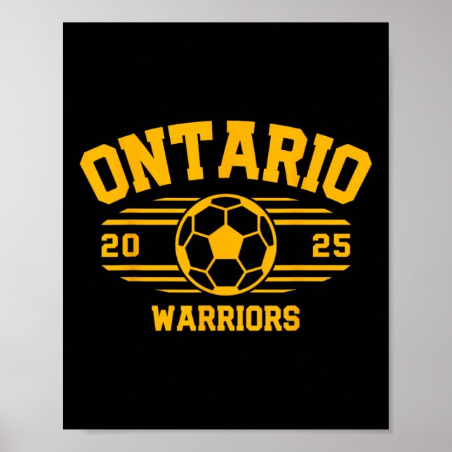 Affiche Ontario Warriors Soccer Byll 2025 Hs  (Devant)