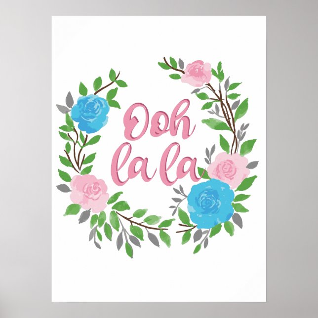 Affiche Ooh La La - Phrases Françaises (Devant)